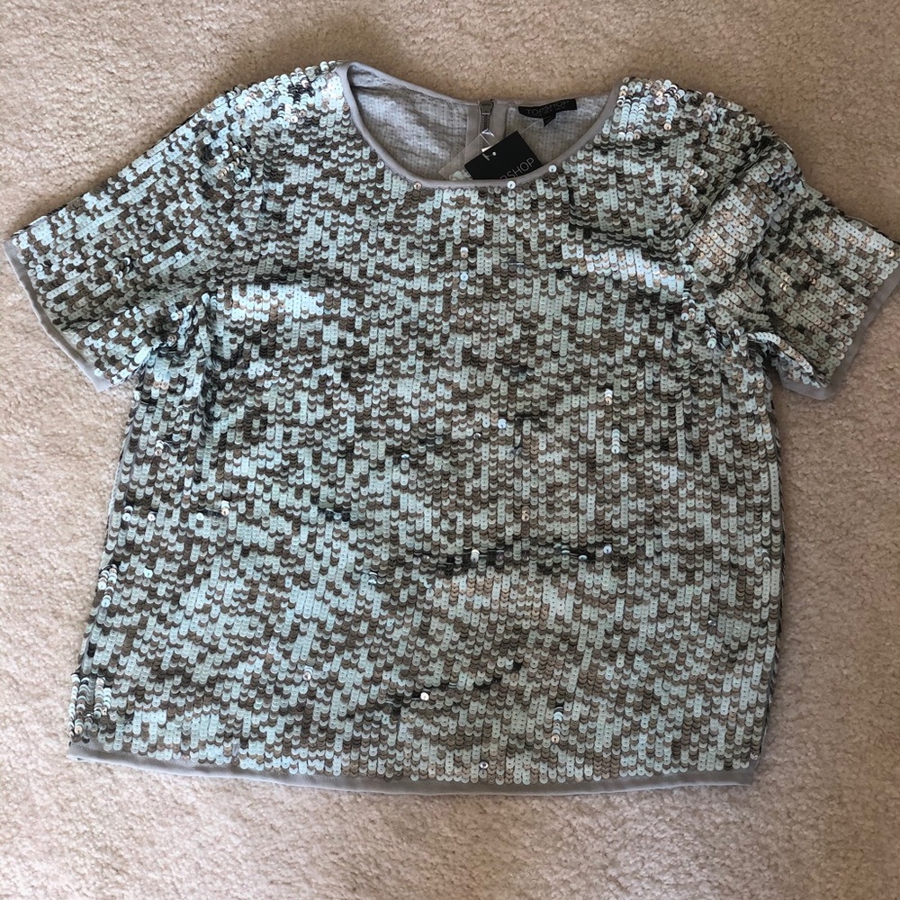 TOPSHOP | sequins top